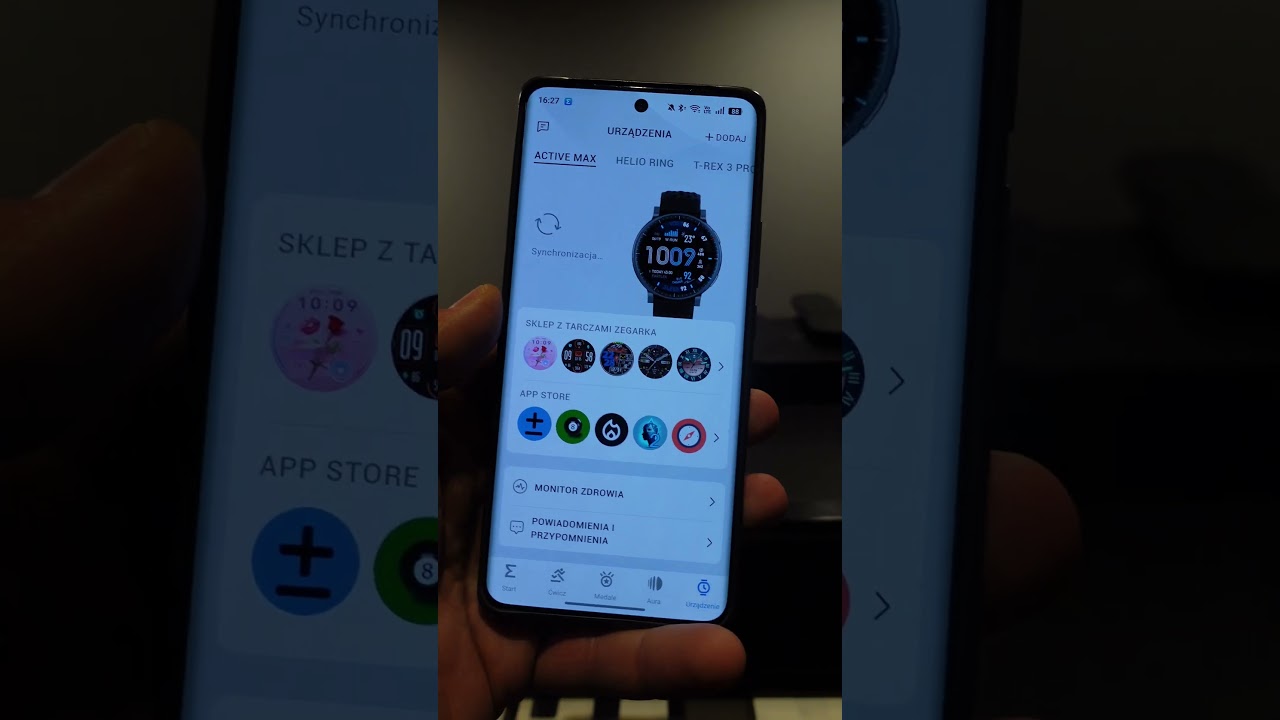Przykładowe tarcze oraz AoD w Amazfit Active Max!