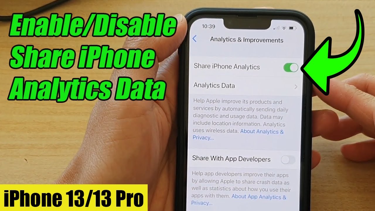 iPhone 13/13 Pro: How to Enable/Disable Share iPhone Analytics Data