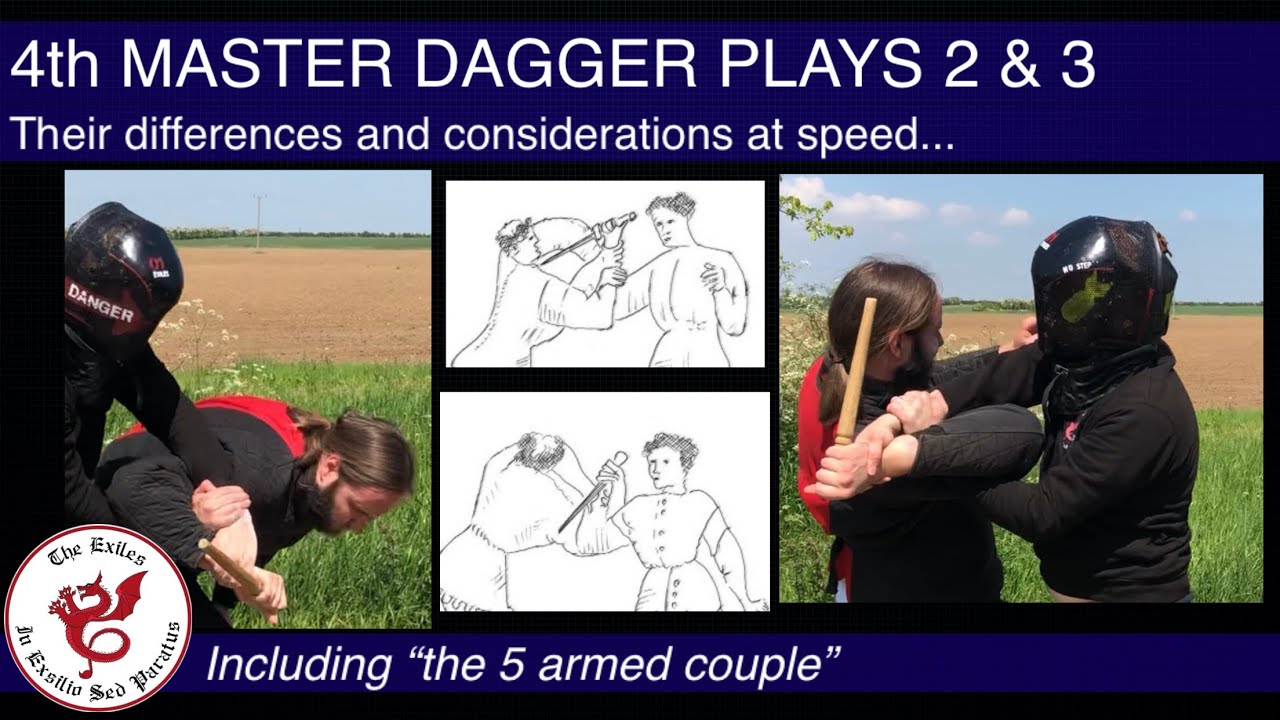 4th Master Dagger Plays 2 & 3 | HEMA, Fiore dei Liberi | EXILES VLOGS