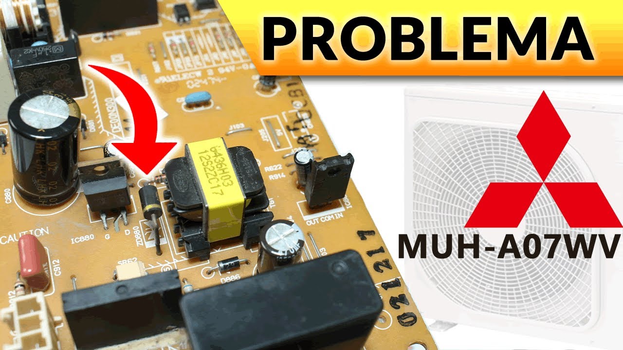 Reparo Placa Mitsubishi MUH-A07WV (Parte 1)