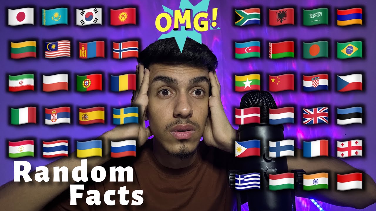ASMR | Whispering Random Facts in 52 Different Languages 🤯