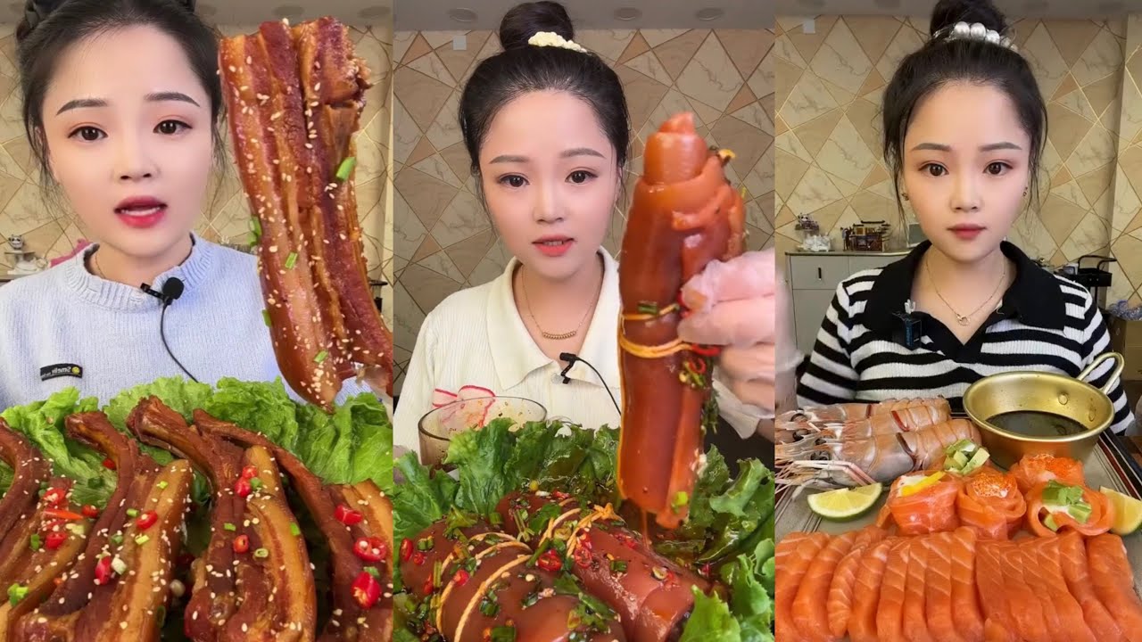 ASMR MUKBANG | Red Braised Pork Belly 