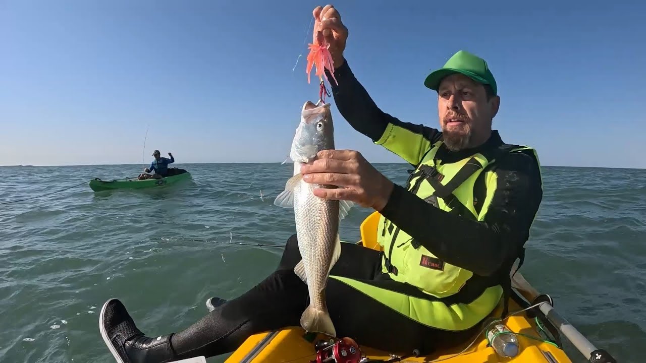 (PEK) Pesca en kayak en Mar del Sur, 11 de Enero de 2026.