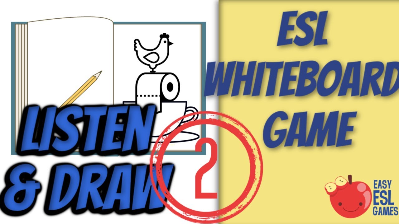 ESL Whiteboard Games | Listen & Draw 2 - Videos For Teachers