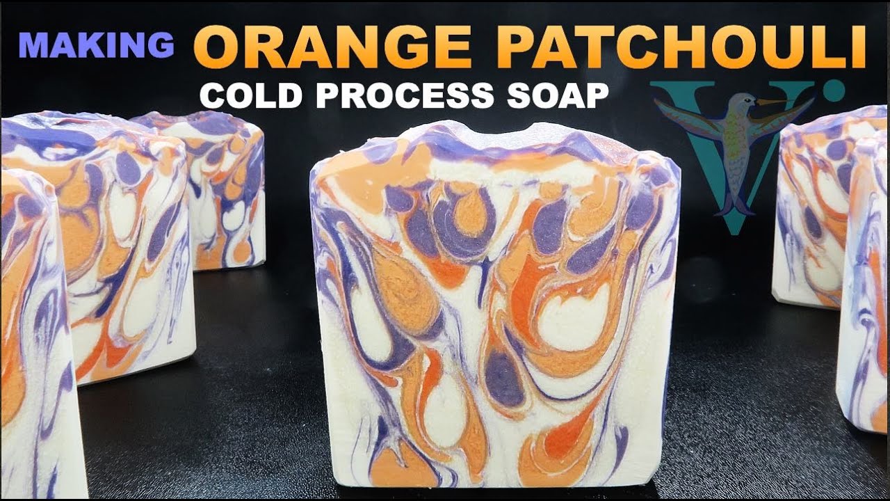 Making Orange Patchouli Cold Process Soap