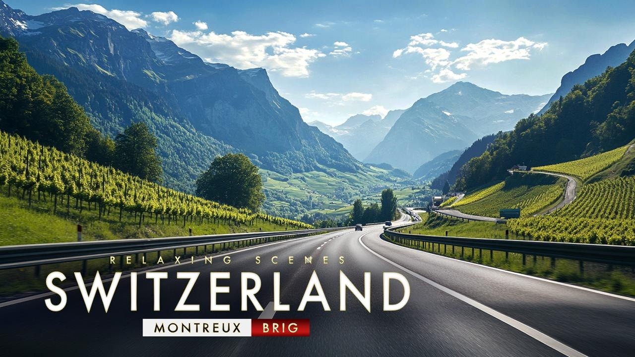 This Swiss Alpine Road Will Take Your Breath Away 🇨🇭 | Montreux to Brig 4K
