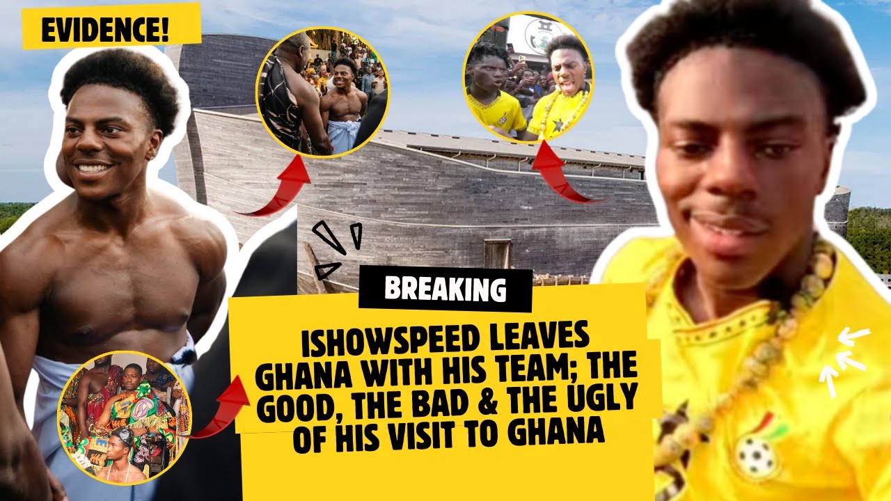 IshowSpeed Leaves Ghana With His Team; The Good, The Bad & The Ugly Of His Visit To Ghana