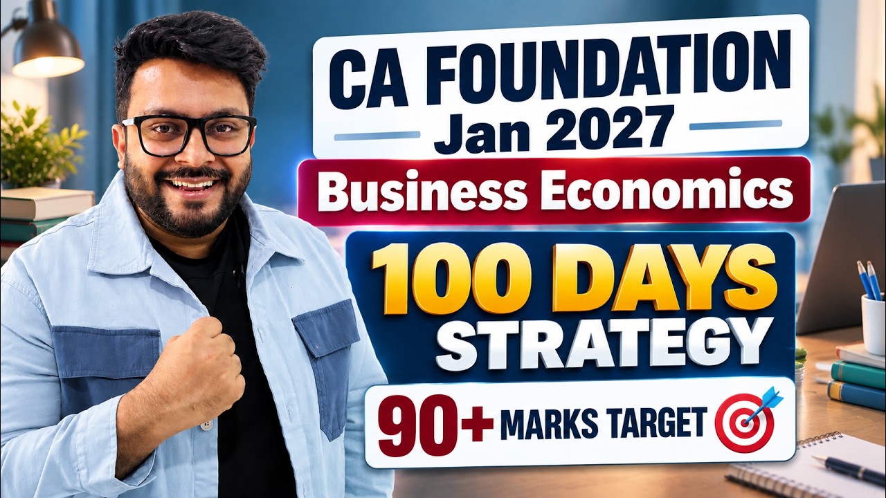 Economics 100 Days Strategy + Planner | CA Foundation Jan 2027 | MVSIR with Special Guest