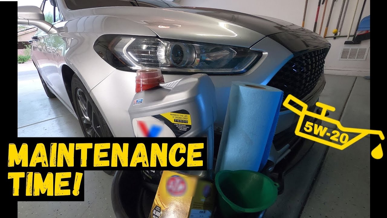 HOW TO CHANGE OIL IN 2014 FORD FUSION 2.5L | Maintenance day for my Fusion!