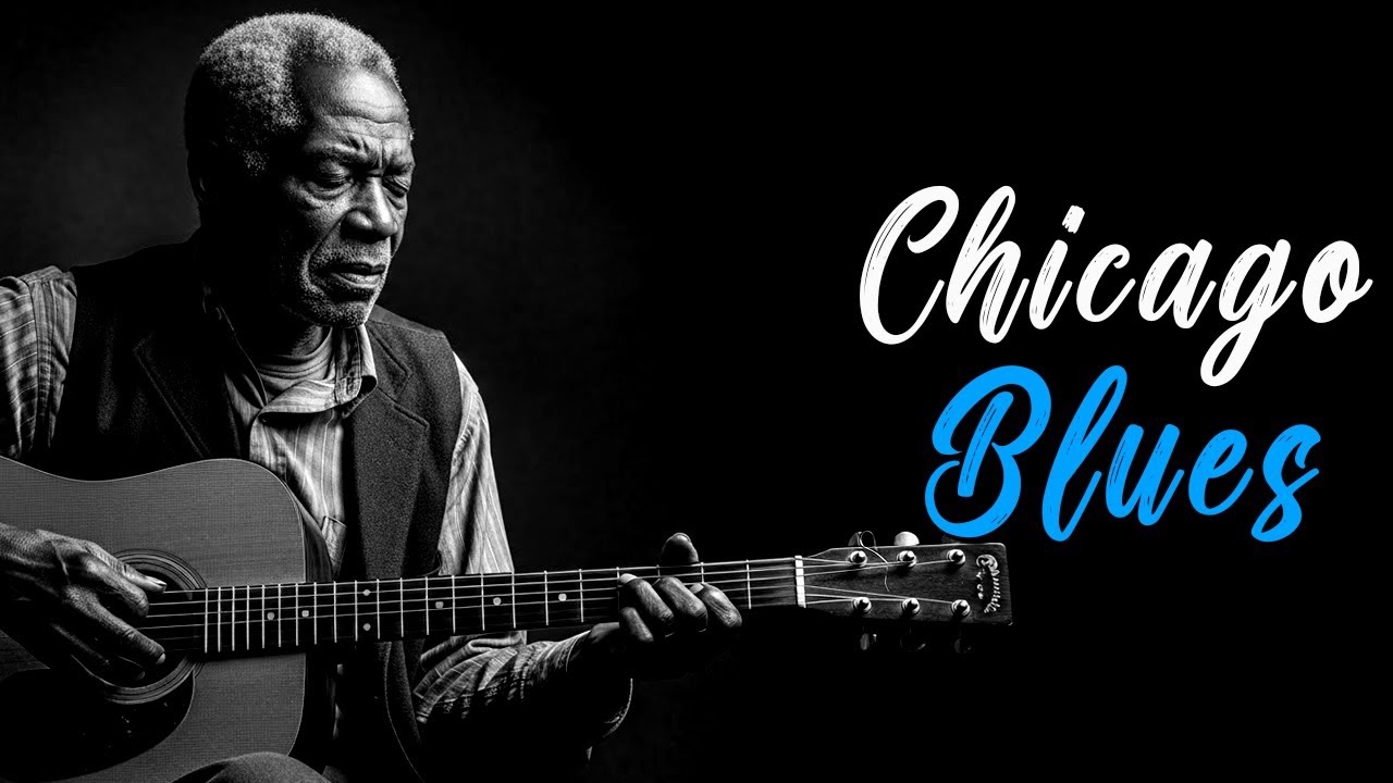 Soft Loop 🌙 Chicago Blues for Relaxing Ultra Minimal Sleep | Midnight Blues Voice