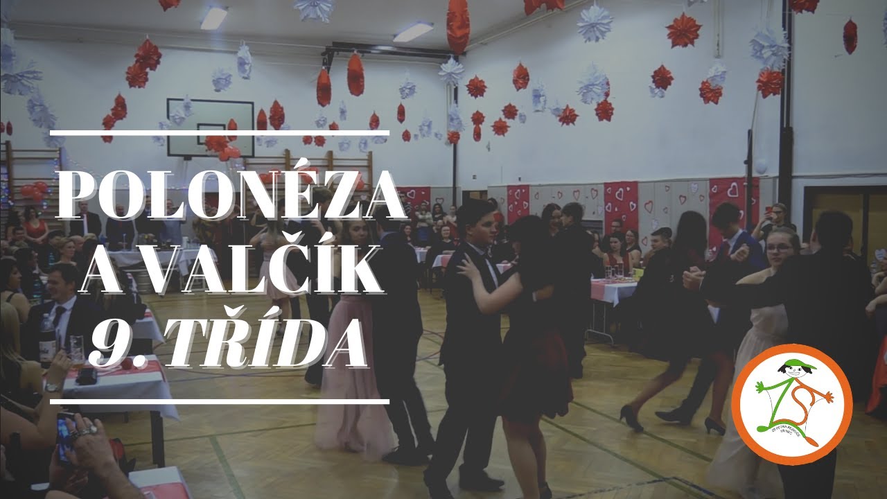 Polonéza a valčík žáků 9. třídy - ZŠ Petra Bezruče Třinec - Školní ples 2020