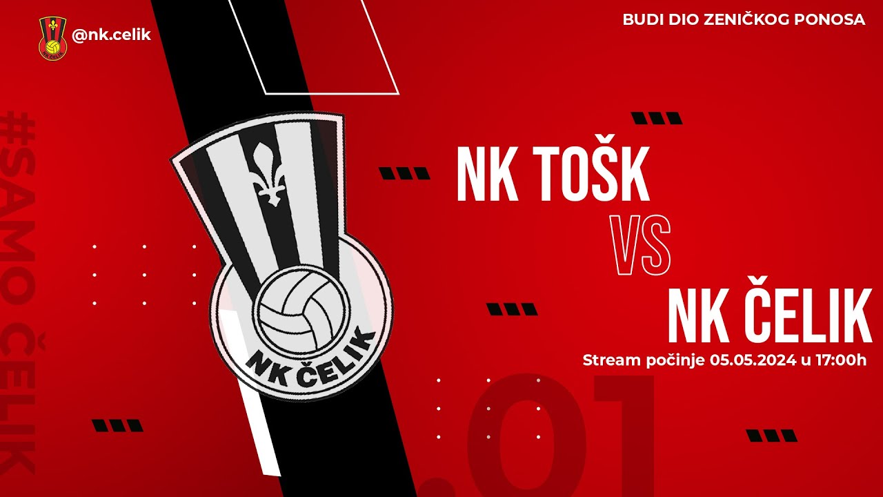 NK TOŠK TEŠANJ - NK ČELIK | 24. kolo Prve lige FBIH   ⚫️🔴