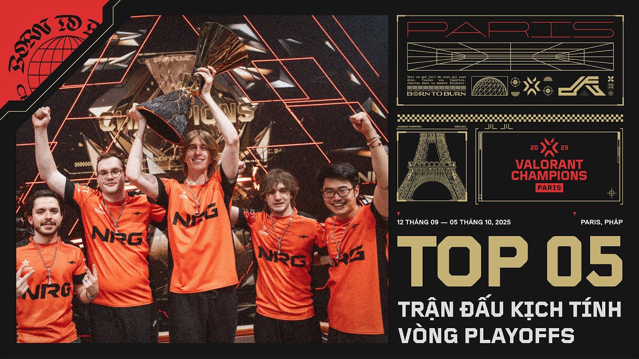Top 5 Trận Đấu Kịch Tính Vòng Playoffs | VALORANT Champions Paris