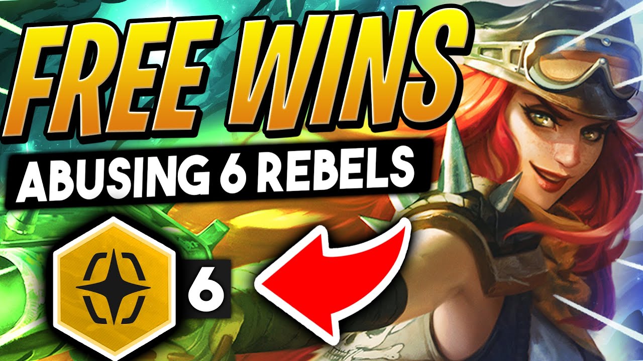 ABUSE THIS COMP for FREE WINS in TFT Set 3 - 6 REBELS | TFT Galaxies | Teamfight Tactics | LoL