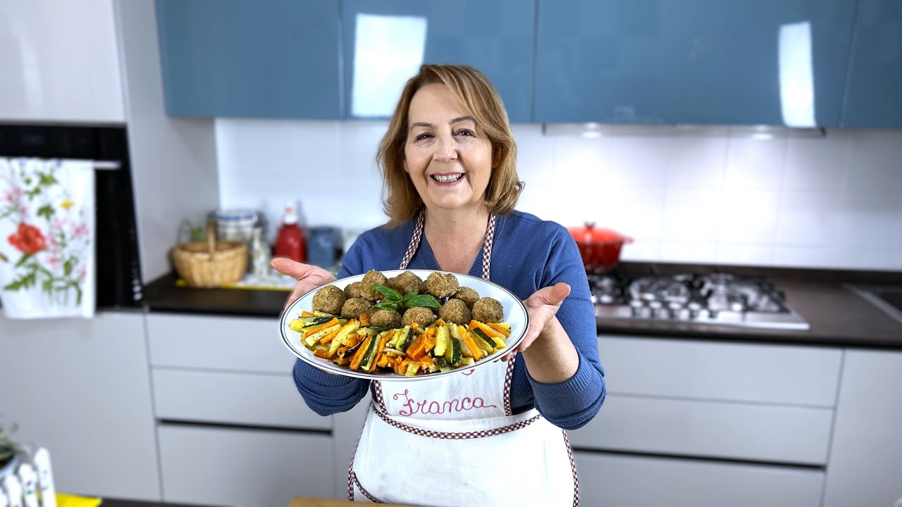 POLPETTE e VERDURE al FORNO: il scondo gustoso, sano e genuino. Facilissimo da preparare! 🤗❤️
