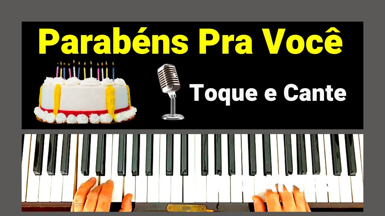 PARABÉNS PRA VOCÊ NO TECLADO 💥 COMO TOCAR E CANTAR? 💥 Tutorial Passo a Passo 💥 Simples e Fácil