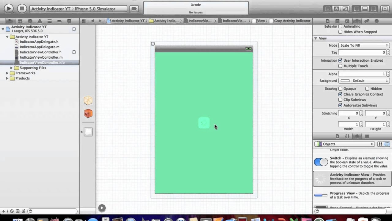 XCode - Activity Indicator View