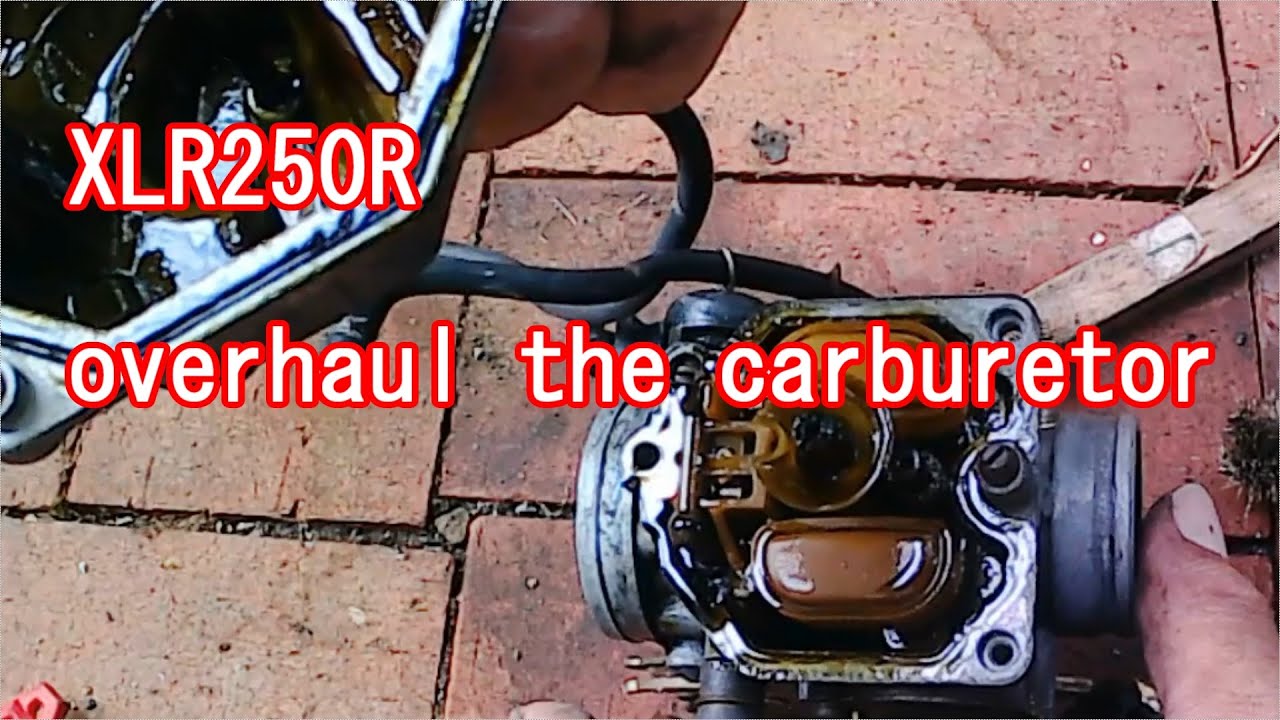 Repair a motorcycle HONDA XLR250R(MD22) Vol.4. Overhaul the carburetor キャブをオーバーホールしてみましたが、これで動くかな？