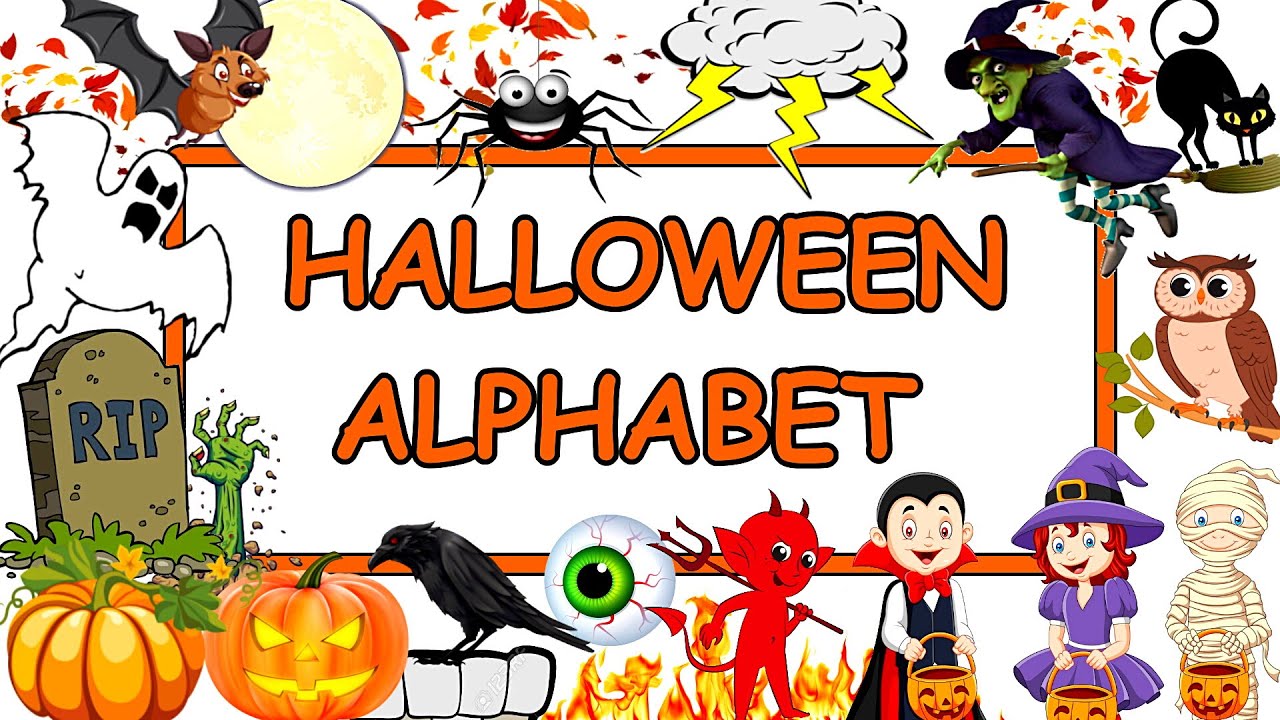 🔤🎃🦇 L'ALFABETO di HALLOWEEN in INGLESE 🧛🏻‍♂️🦉 Spooky Halloween Alphabet ABC in English 👻👹🍭