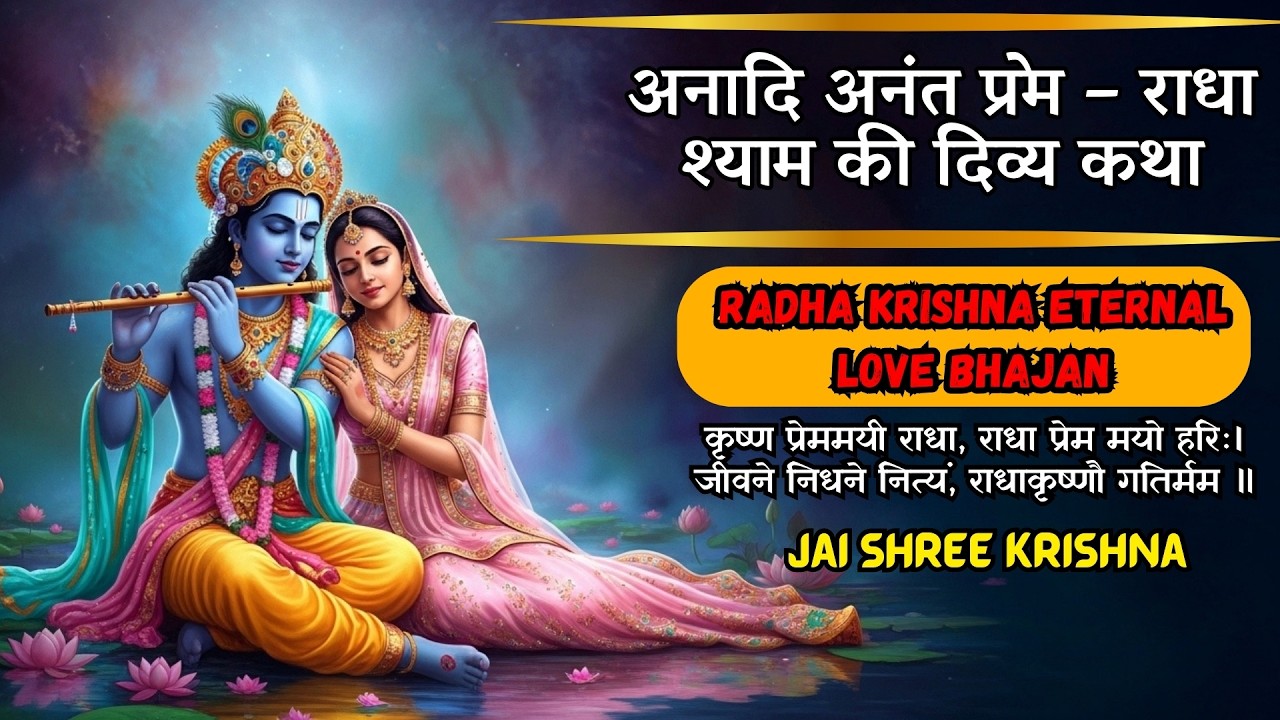 🌸अनादि अनंत प्रेम – राधा श्याम प्रेम गीत | Radha Krishna Eternal Love Bhajan | दो देह एक प्राण