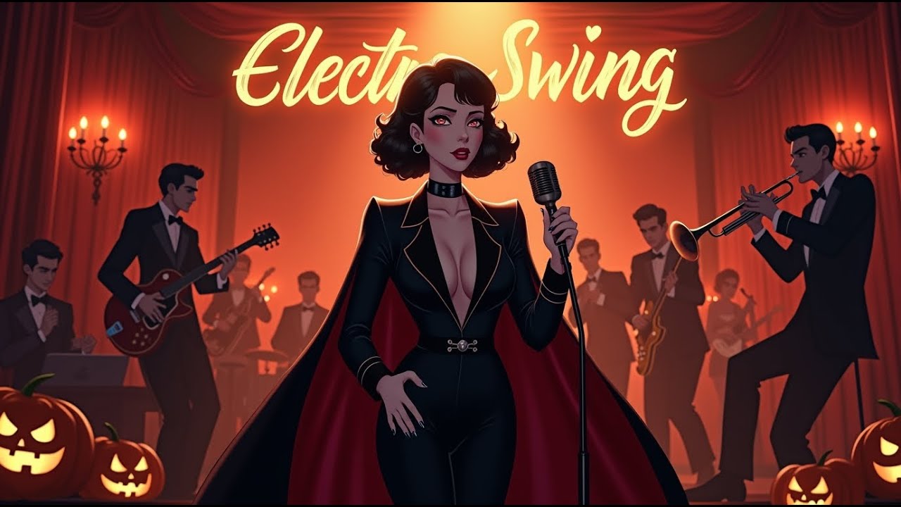 🎃 Halloween Electro Swing Mix 2025 – Spooky  Vintage Jazz & Swing Beats for Parties