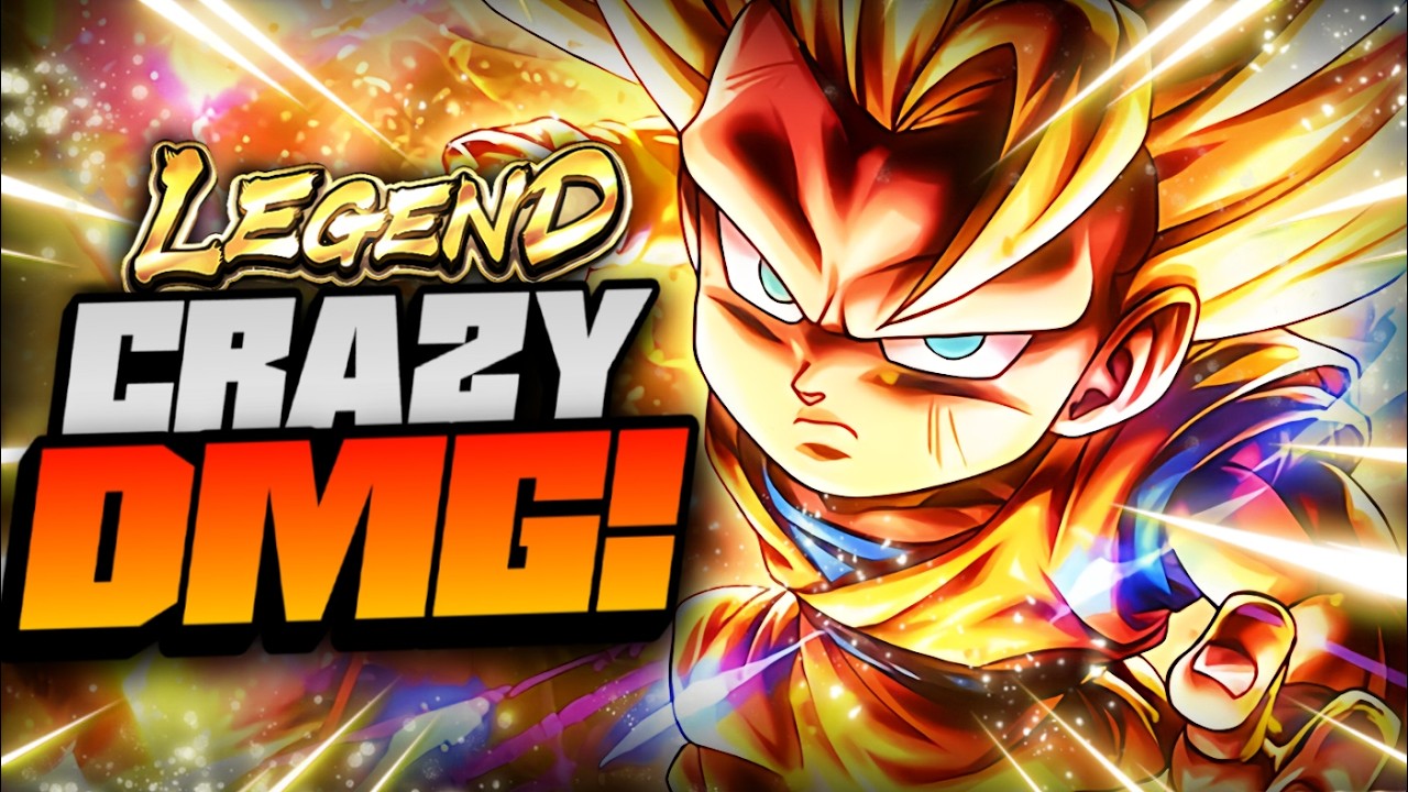 Легендарный Супер Сайян 3 Гоку наносит невероятный урон в PvP! (Dragon Ball Legends)