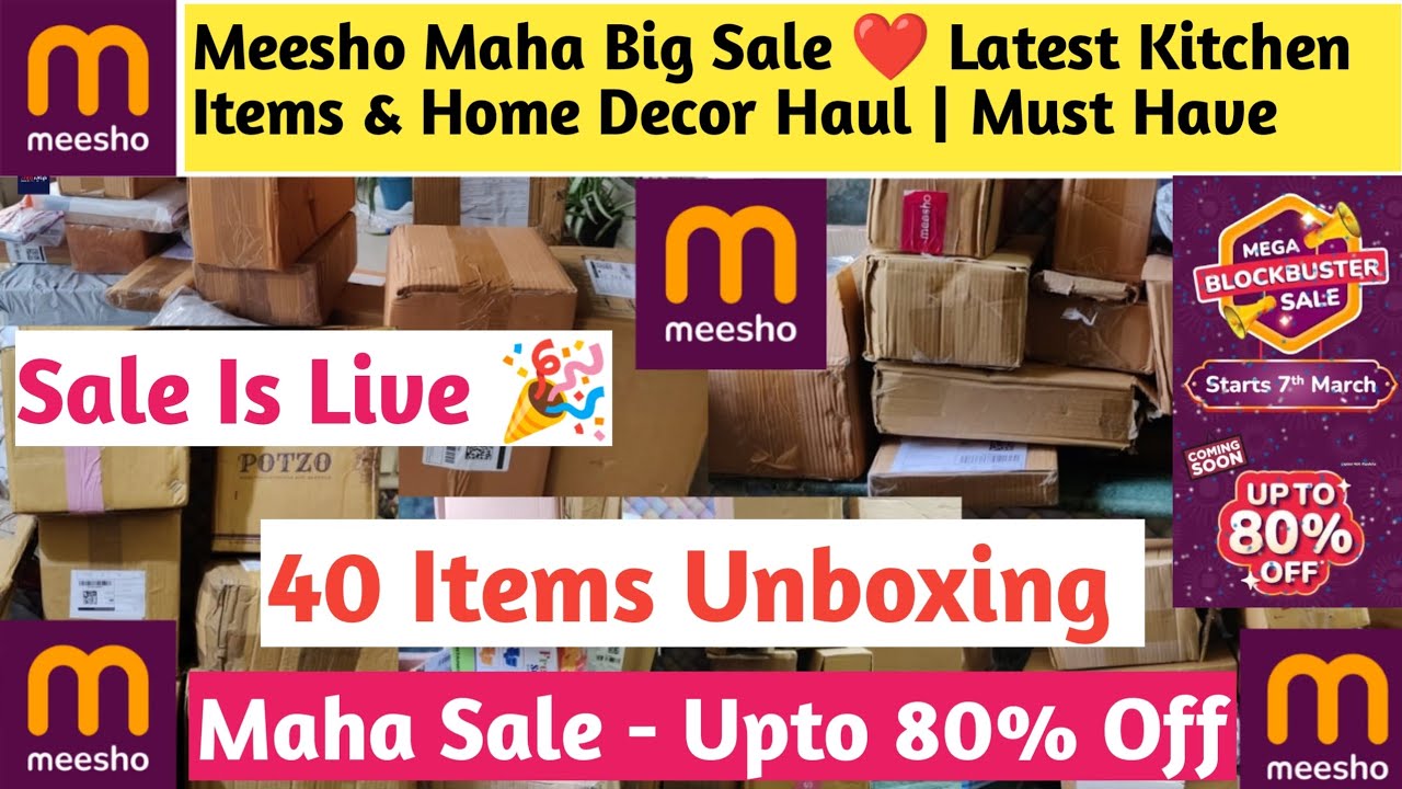 Meesho Maha Big Sale ❤️ Latest Kitchen Items & Home Decor Haul | Must Have | Live Sale #meesho #sale