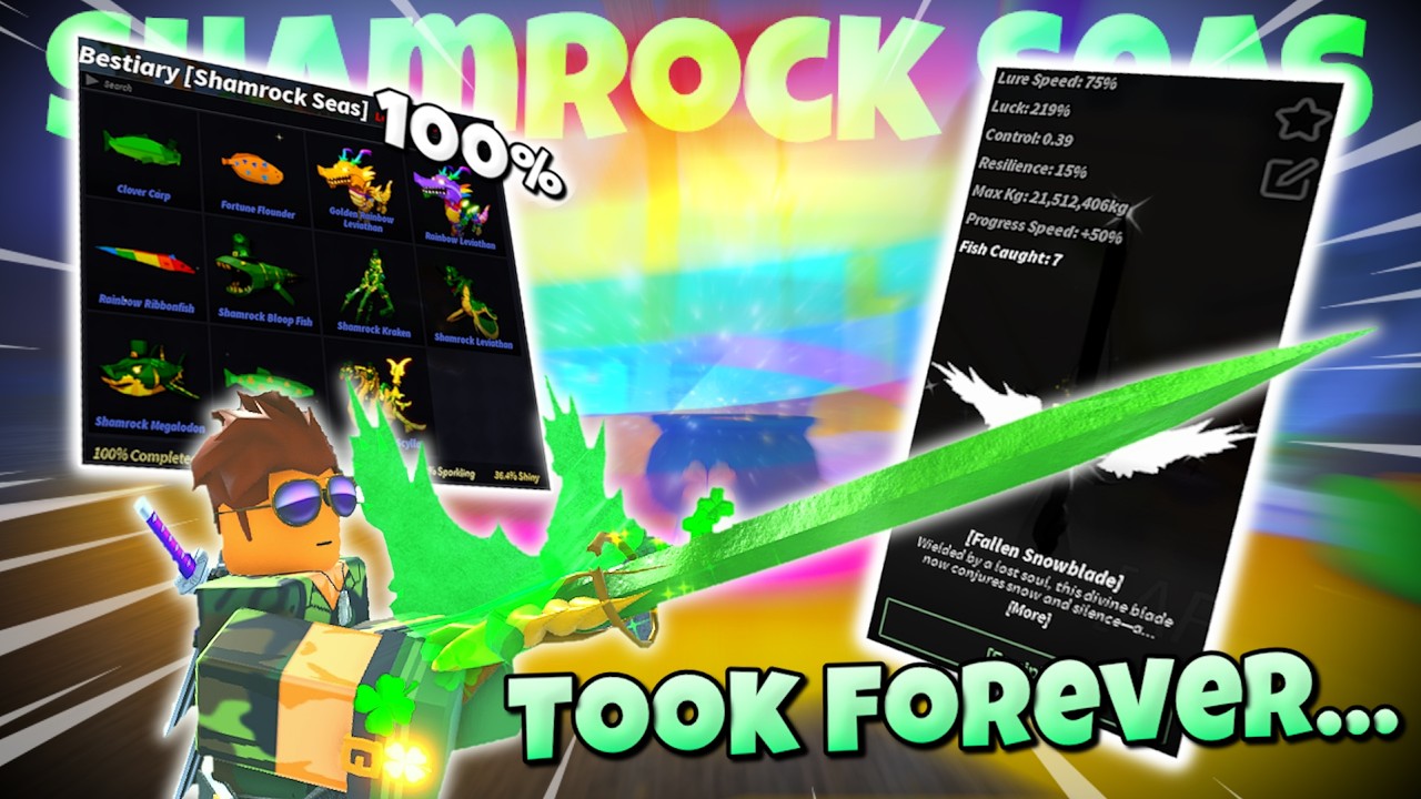 Shamrock Seas Was WAY Harder Than I Thought… (I Finally Finished It) | Fisch