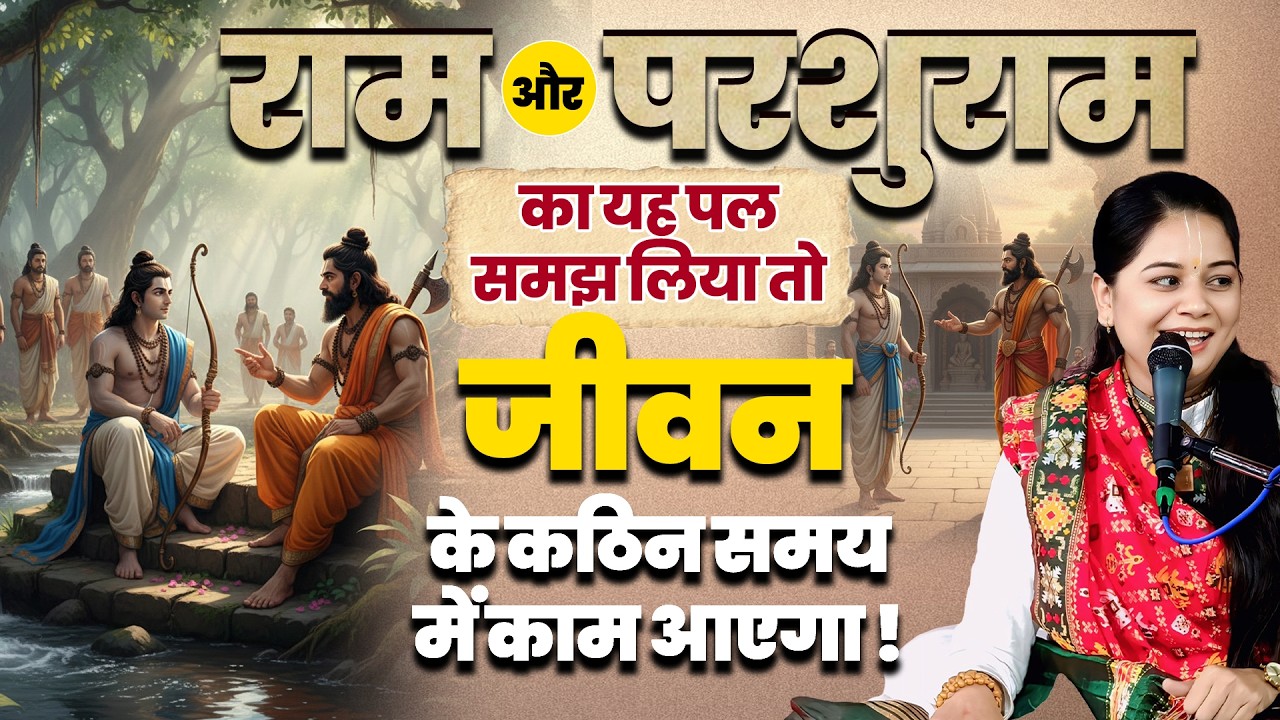 राम और परशुराम का यह पल समझ लिया तो  जीवन के कठिन समय में काम आएगा | Pujya Rashmi Mishra Ji