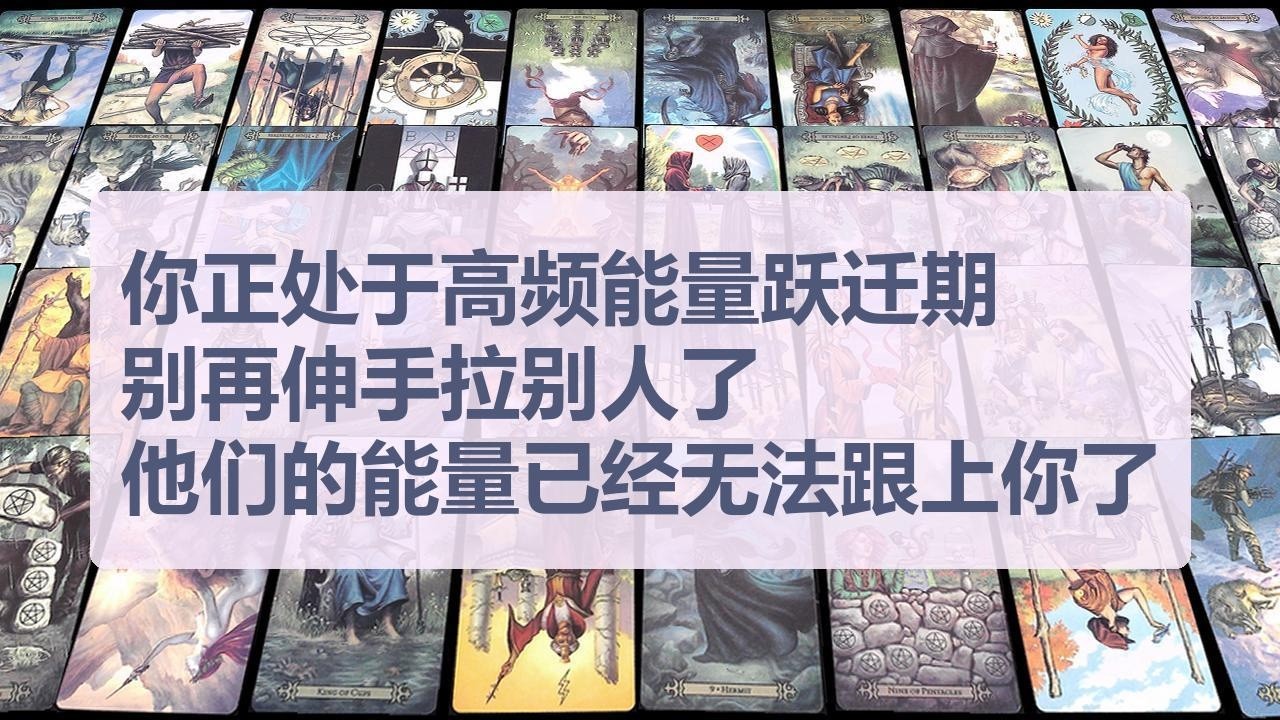 Tarot✨你正处于高频能量跃迁期，别再伸手拉别人了，他们的能量已经无法跟上你了