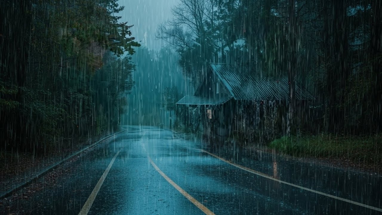 Night Rainstorm for Deep Sleep 🌧️ | Relaxing Piano & Rain Sounds to Cure Insomnia, Stress & Anxiety
