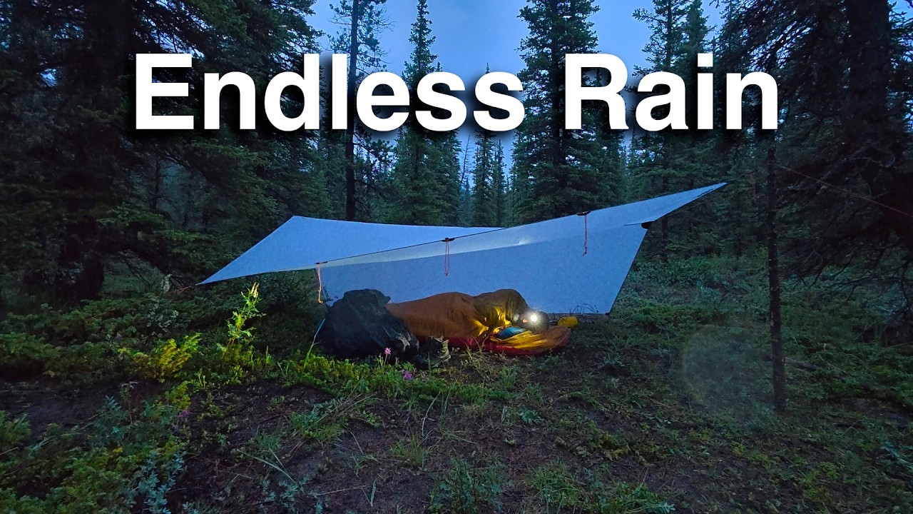 Tarp Camping in an Endless Rain Storm