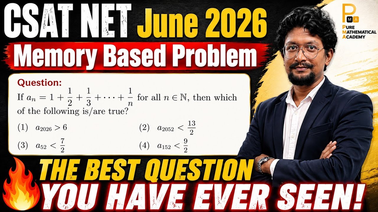 One Question That Shocked Everyone | The Most Conceptual Question of CSIR NET June 2026 Mathematics