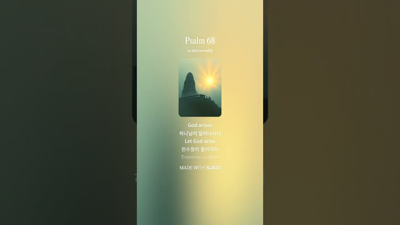 Global revival worship based on Psalm 68(시편68)#한성동 작곡교실#시편찬양#CCM#경배와찬양#교회음악#찬양