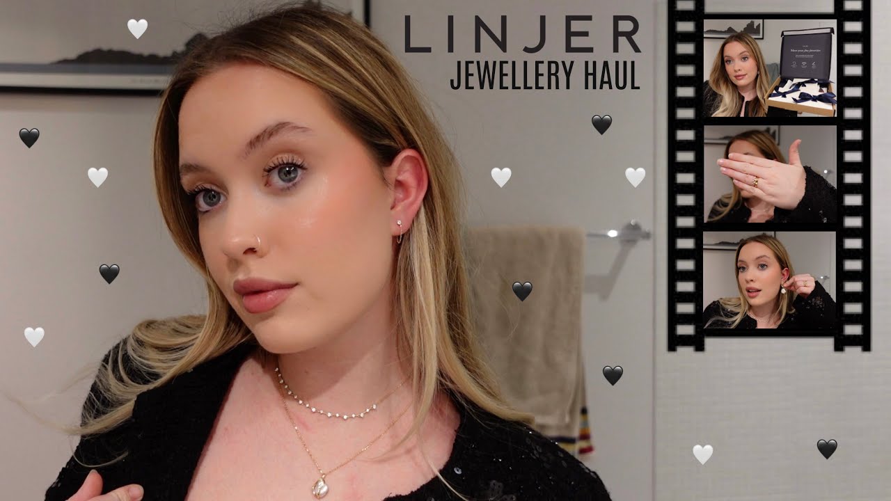 LINJER JEWELRY HAUL AND REVIEW 2025 | 22k gold vermeil, pearls & sustainable diamonds | ad xx