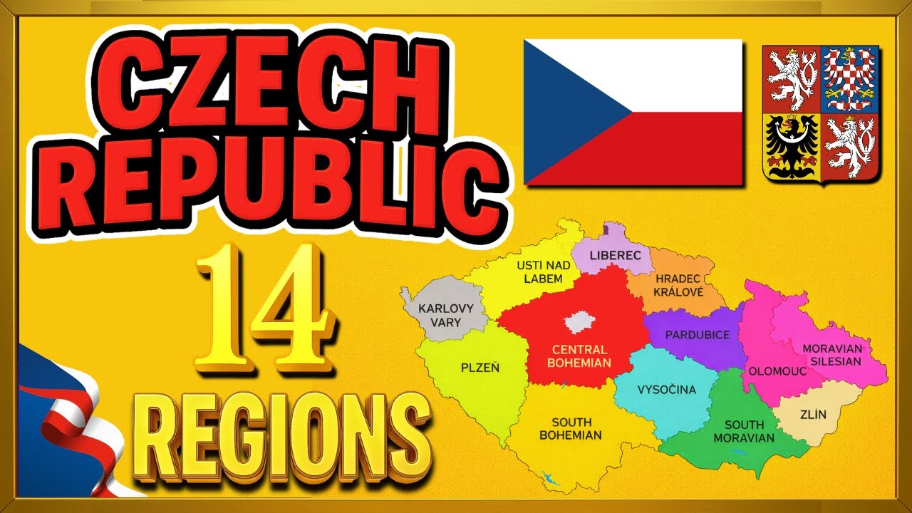 Czech Republic Map Explained 🇨🇿 | 14 Regions of Czech Republic