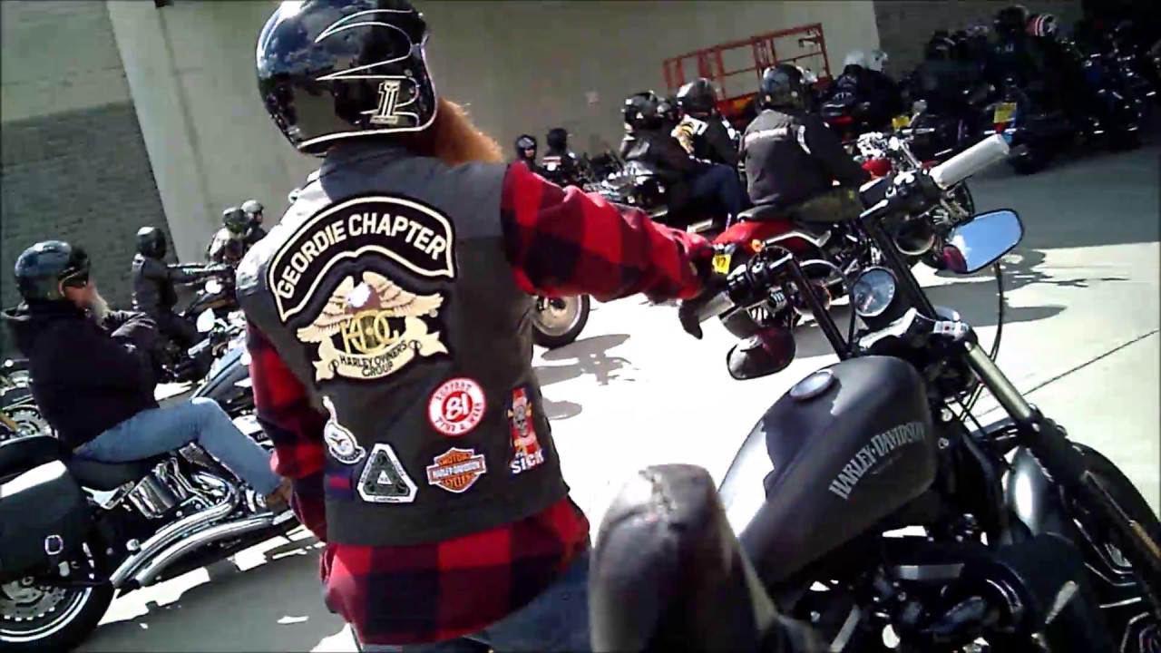 Geordie Hog Heart & Soul Rally Ride Out Through The Tyne Tunnel