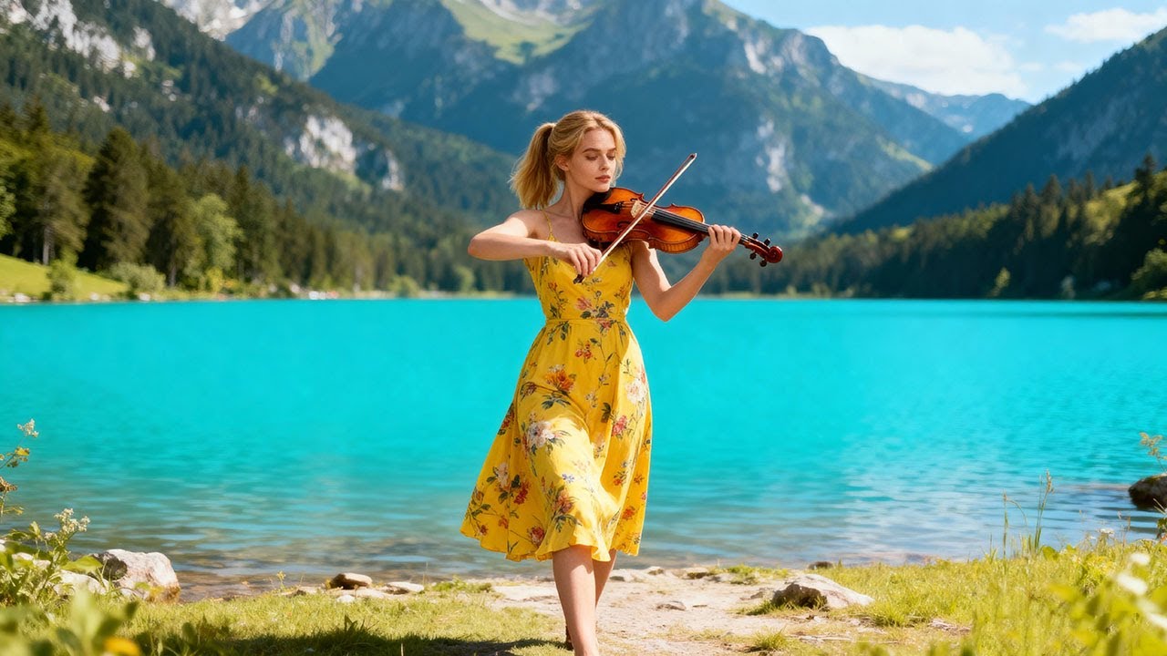 🎻🎹 Violin & Piano in the Serene Lake – Beautiful for Relaxation