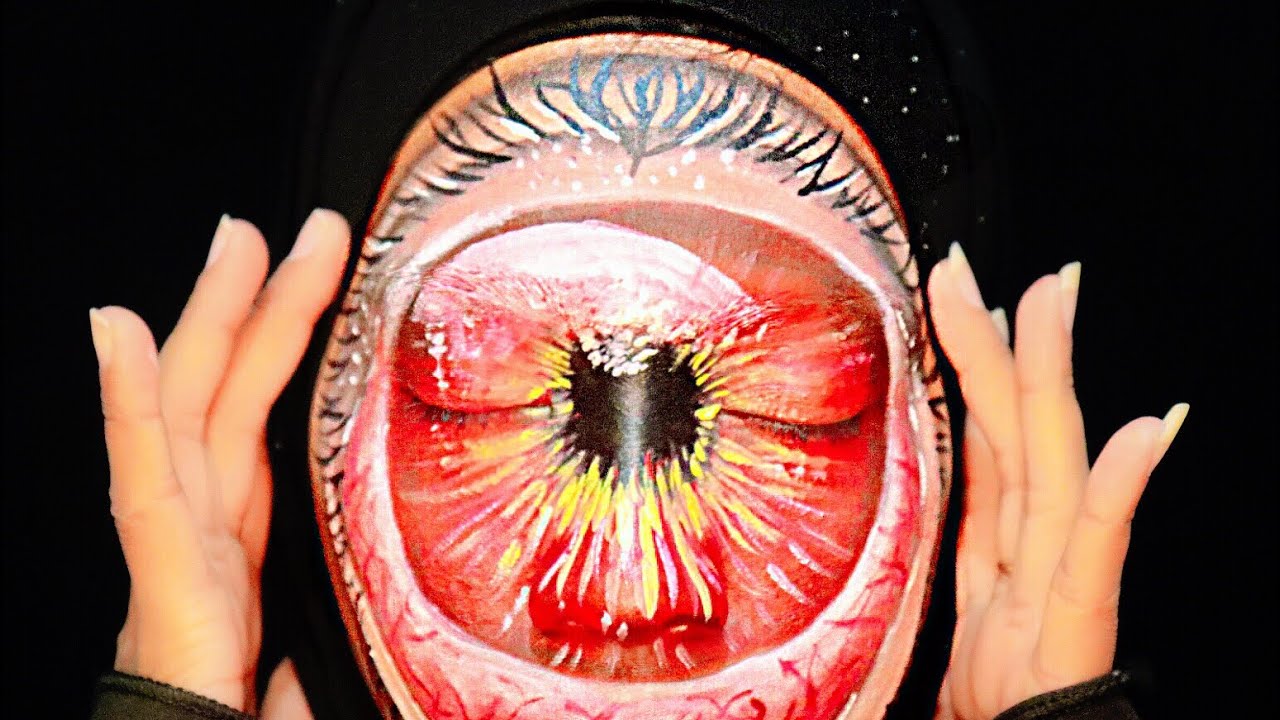 Tutorial Art makeup red eyes || recreate makeup @mcdrew ||