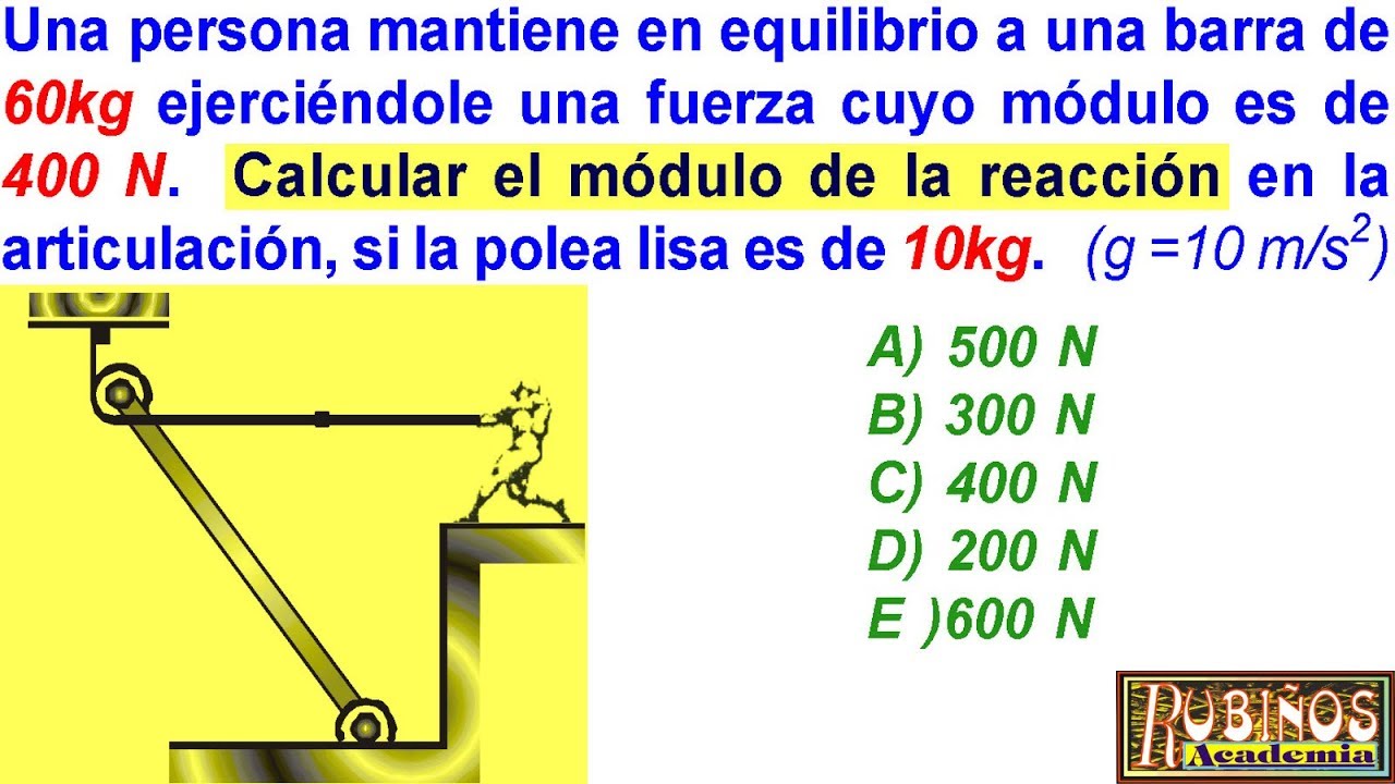 Examen Admisión UNI Estática Teorema de Lamy Equilibrio  Física Solucionario Universidad Ingeniería