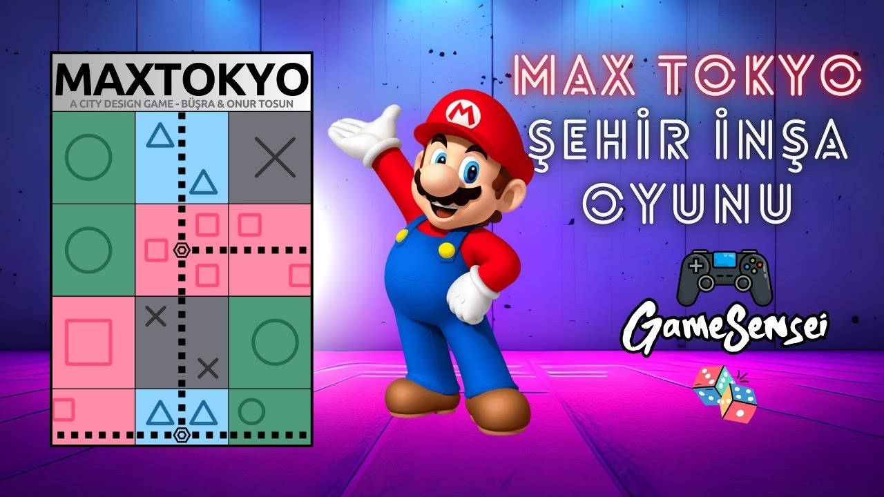 MAXTOKYO Şehir İnşa Oyunu - Kutu Oyunu - Boardgamegeek yarışmasına katıldık!