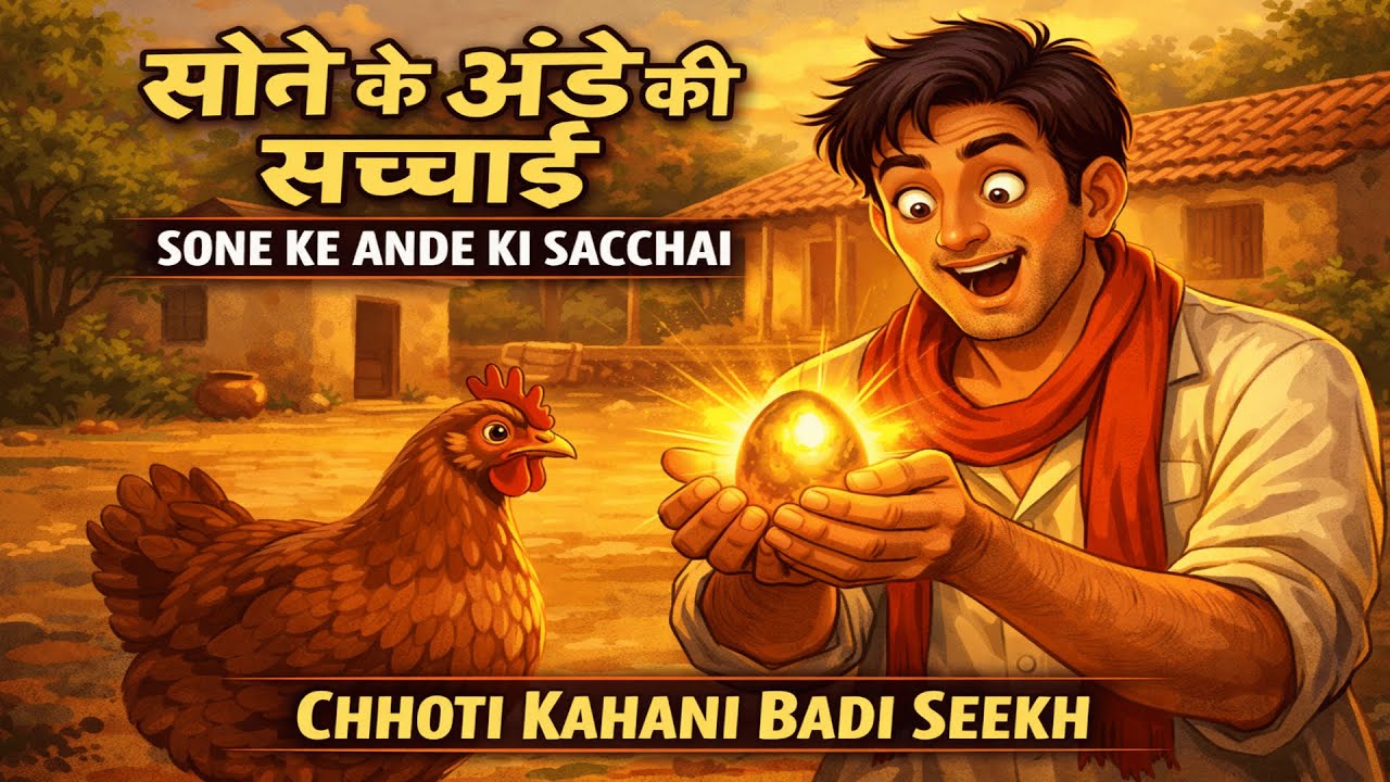 सोने के अंडे की सच्चाई | SONE KE ANDE KI SACCHAI | CHHOTI KAHANI BADI SEEKH | HINDI MORAL KAHANI