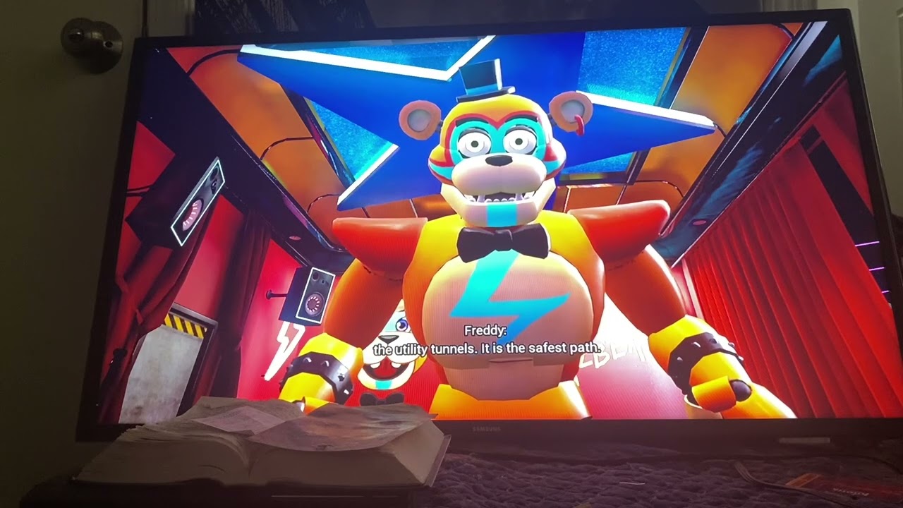 Playing five nights at Freddy’s security breach until I crash 