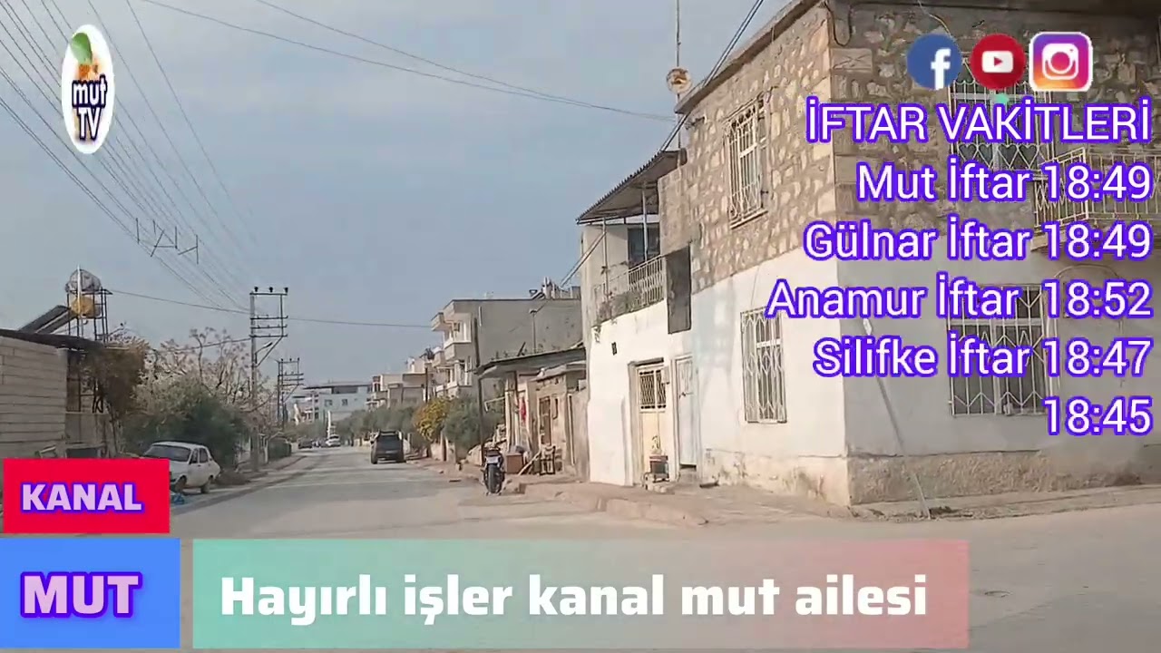 Yöremizin İftar vakitleri