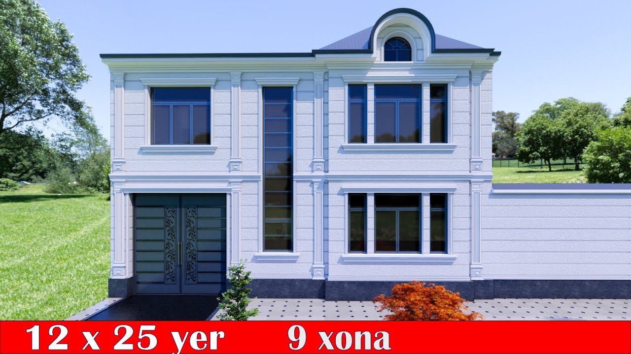 12 x 25 m.   3 Sotix yerga 9 xona uy