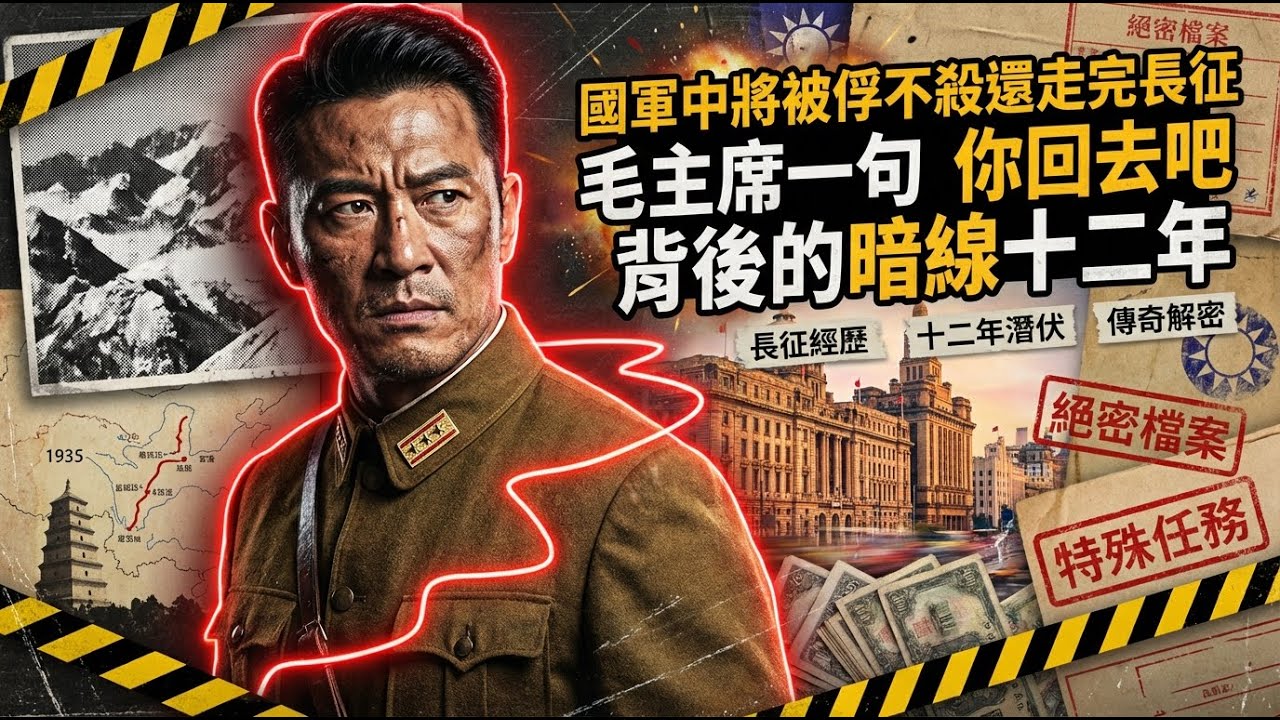 國軍中將被俘不殺還走完長征？毛主席一句「你回去吧」背後的暗線十二年