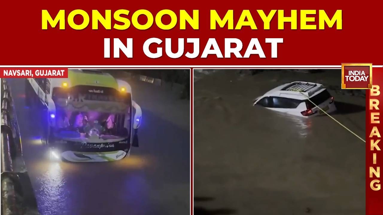 Gujarat Rain Fury: Flooding In Surat And Navsari, Schools Closed, 30 Bus Passengers Rescued
