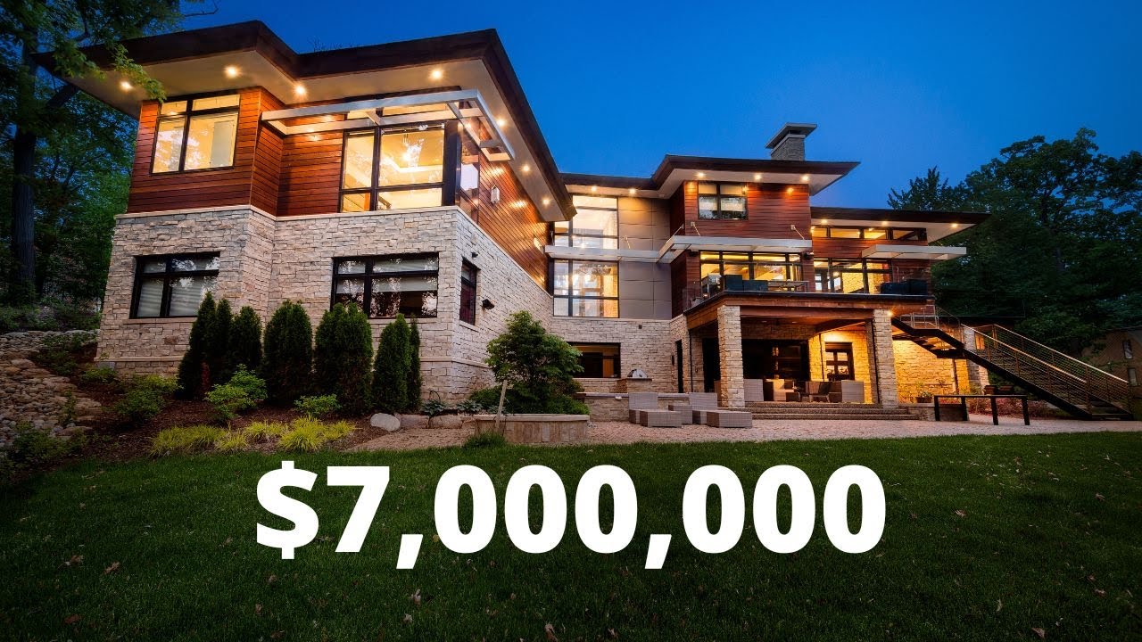 Inside a $7,000,000 AZD Architect's designed home in Orchard Lake Michigan