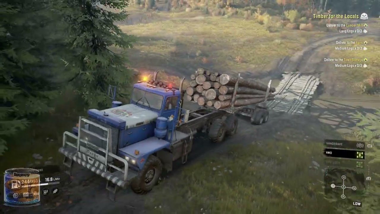 #snowrunner part 2 timber to the locals #logcabin |legacy of Trending pc games #gaming #gamplay 