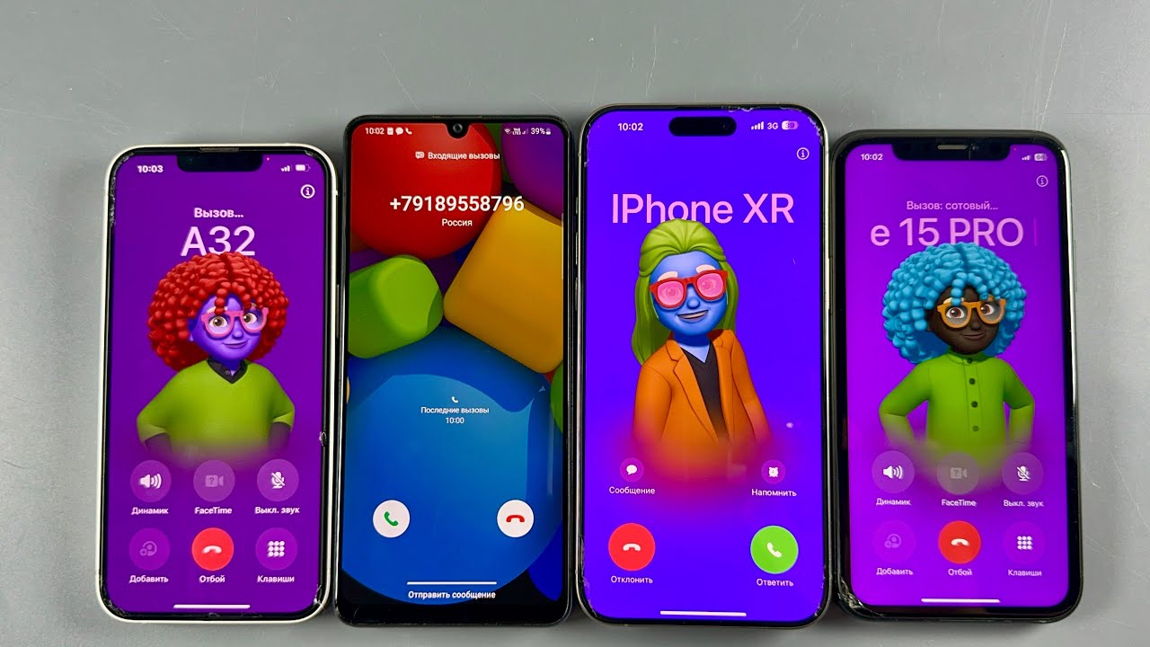 Incoming Call IPhone 13 + Samsung Galaxy A24 + IPhone 15 PRO MAX + IPhone XR
